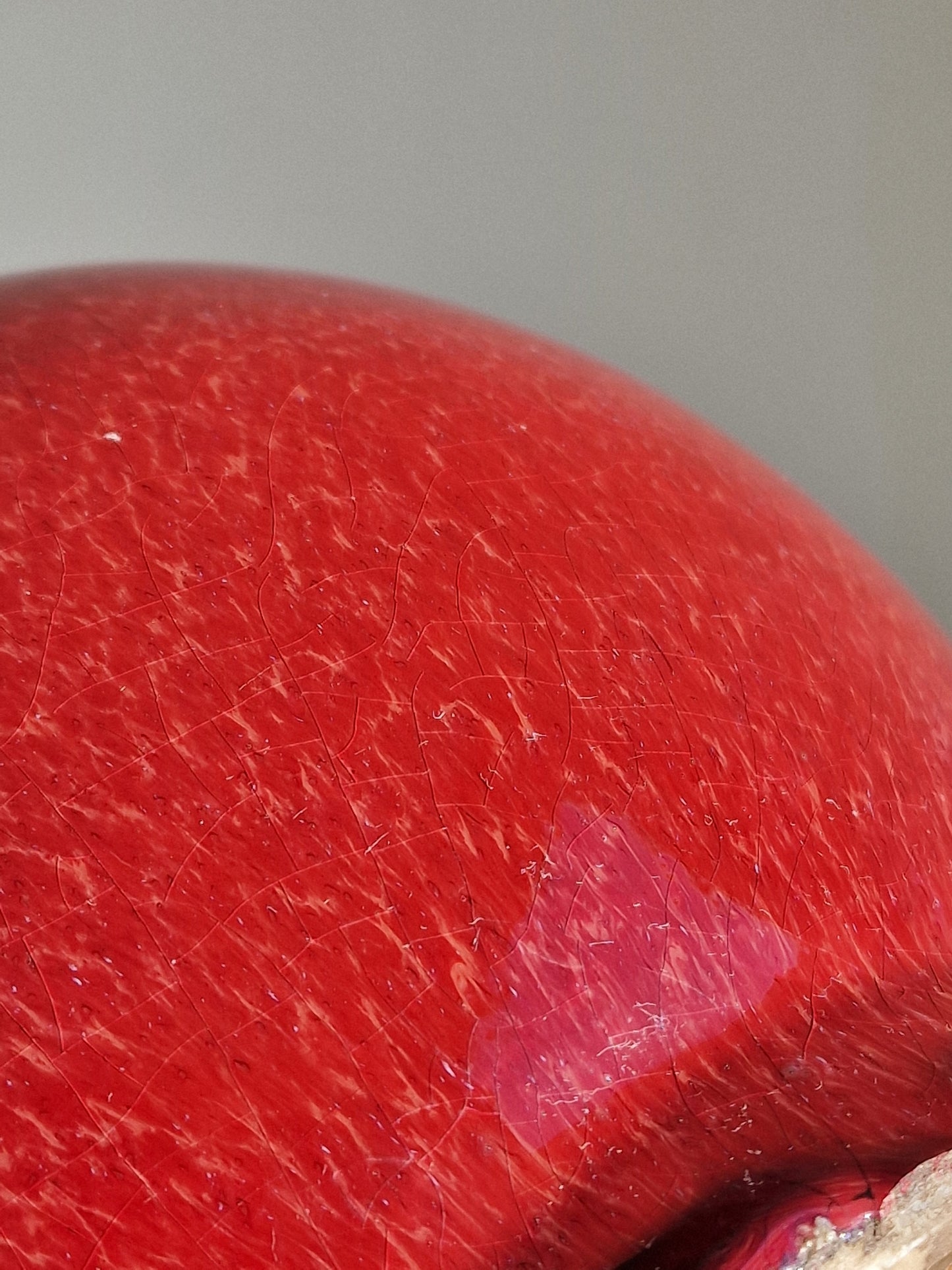 A Chinese ruby-red glazed porcelain bottle vase — 19th century