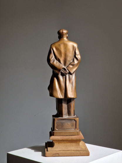 A Bronze figure of Chairman Mao Zedong, dated 1989, with original case by Léon Follet