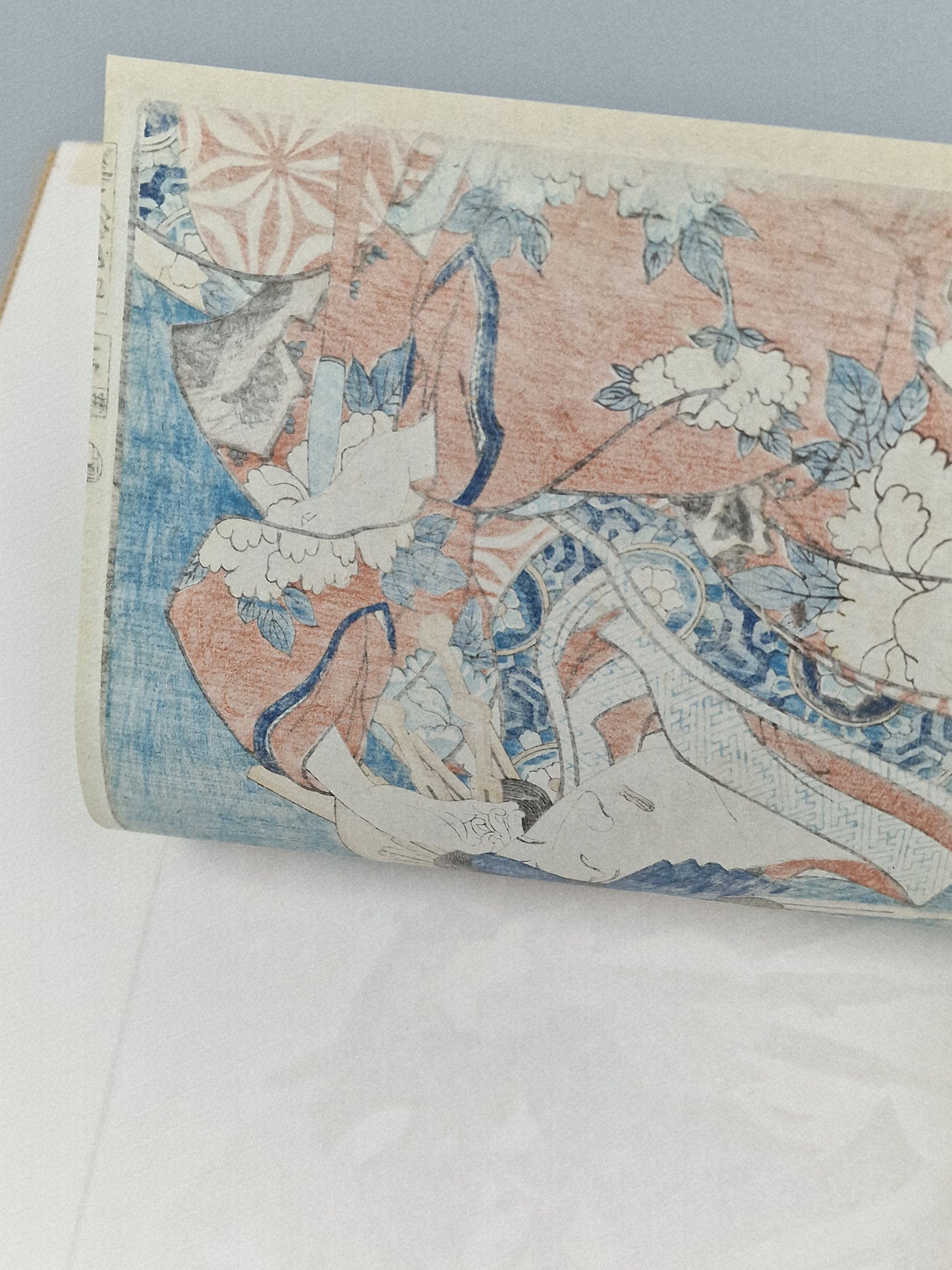 A Japanese woodblock print of an oiran with ornate hairpins — Toyohara Kunichika (1835–1900), Meiji period