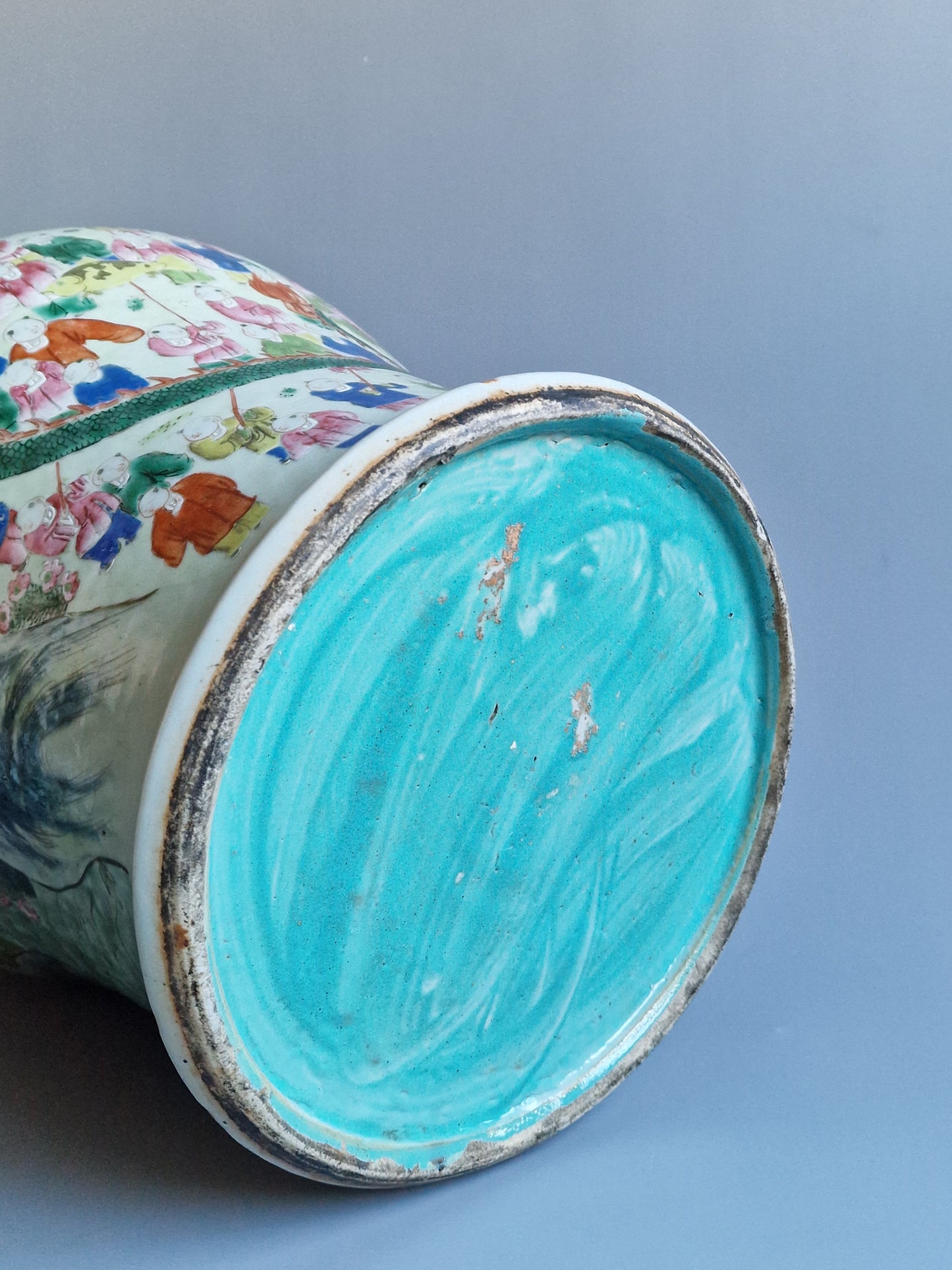 A Chinese porcelain lidded vase depicting the ‘Hundred Boys’ Dragon Festival — Tongzhi period (1862–1874)