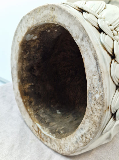 A large Dehua blanc-de-chine figure of Amitabha Buddha with apocryphal He Chaozong and Dehua marks — 19th/20th century