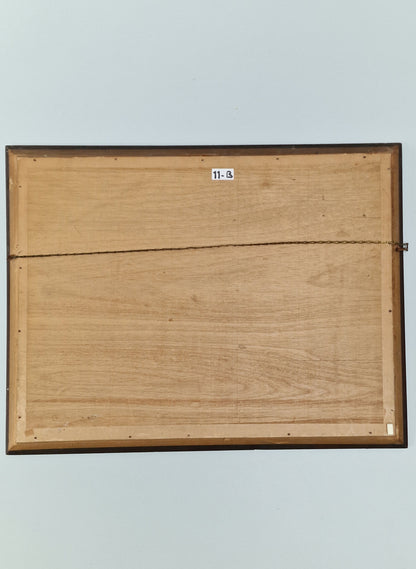 A Southeast Asian market scene, oil painting — mid-20th century