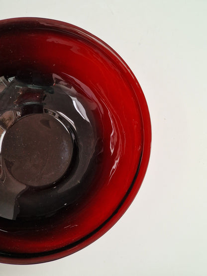 A substantial Chinese ruby-red Peking glass bowl — 19th/20th century