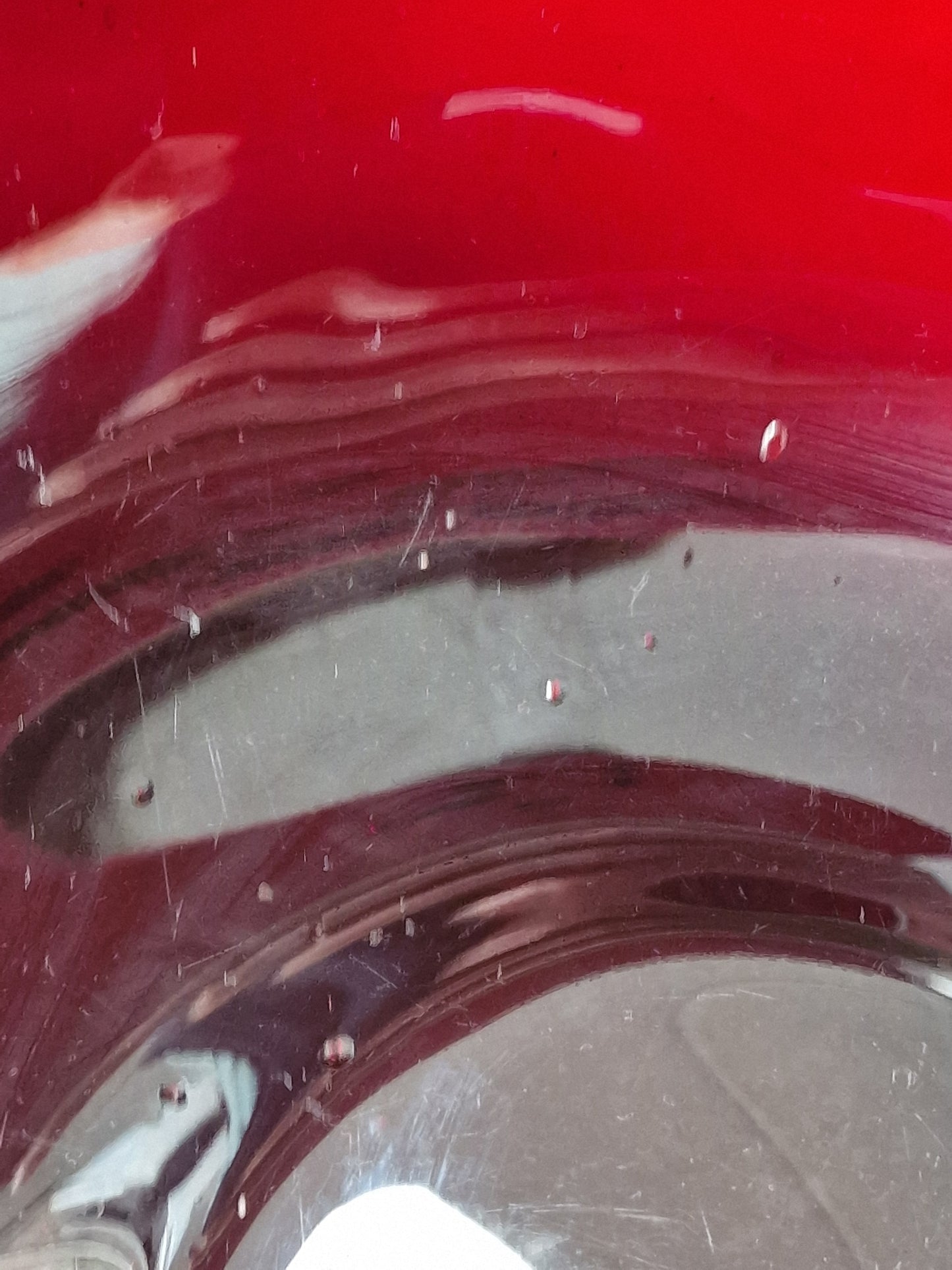 A substantial Chinese ruby-red Peking glass bowl — 19th/20th century