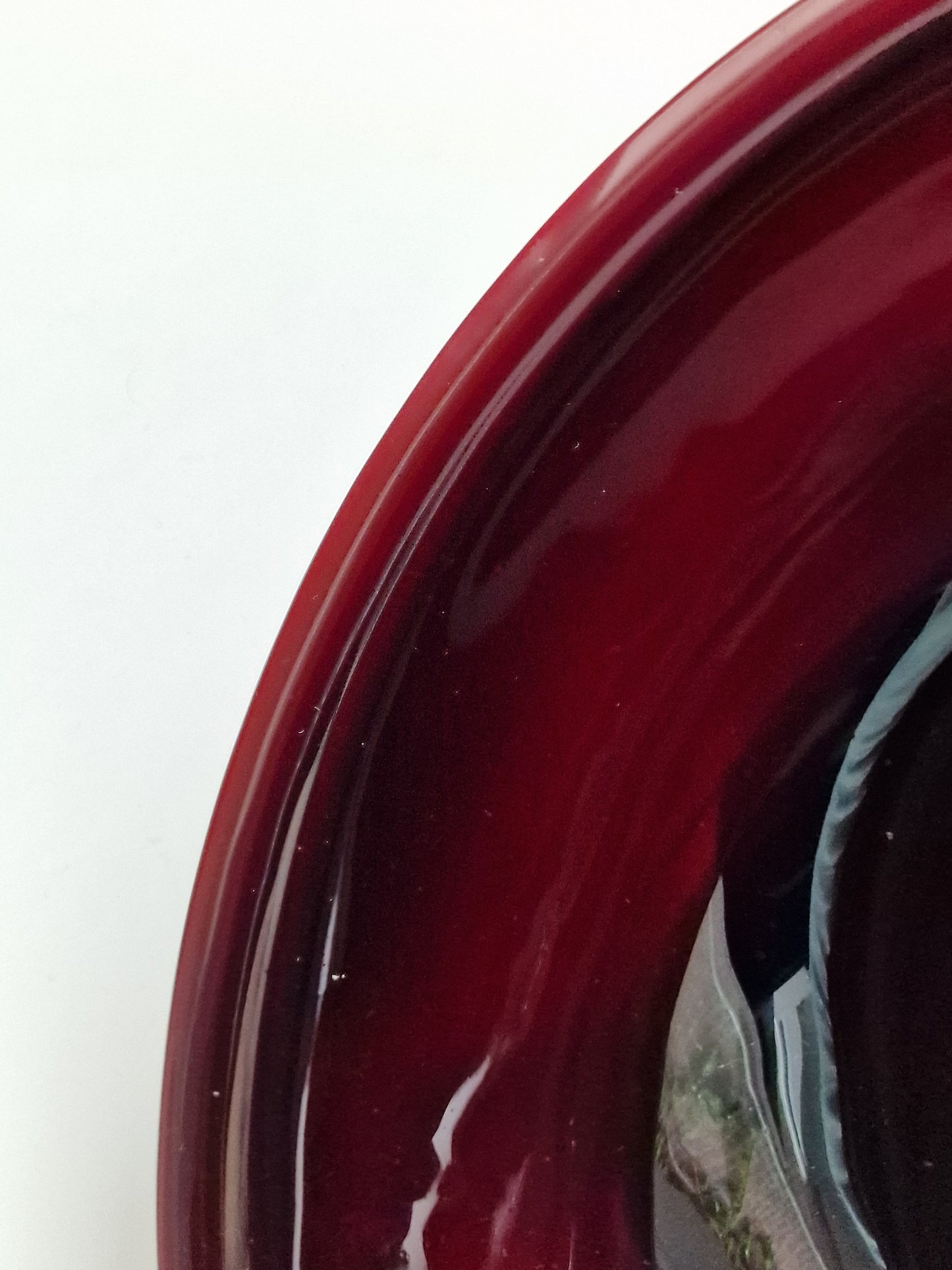 A substantial Chinese ruby-red Peking glass bowl — 19th/20th century