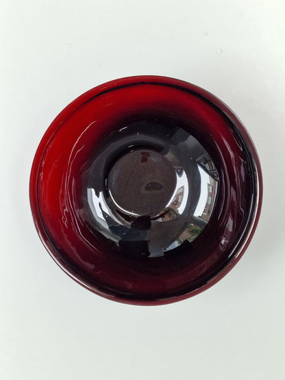 A substantial Chinese ruby-red Peking glass bowl — 19th/20th century