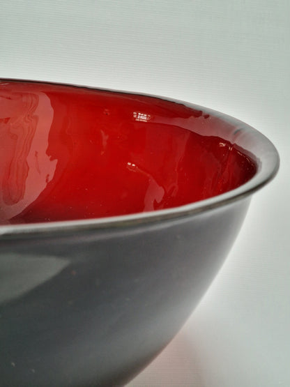 A substantial Chinese ruby-red Peking glass bowl — 19th/20th century