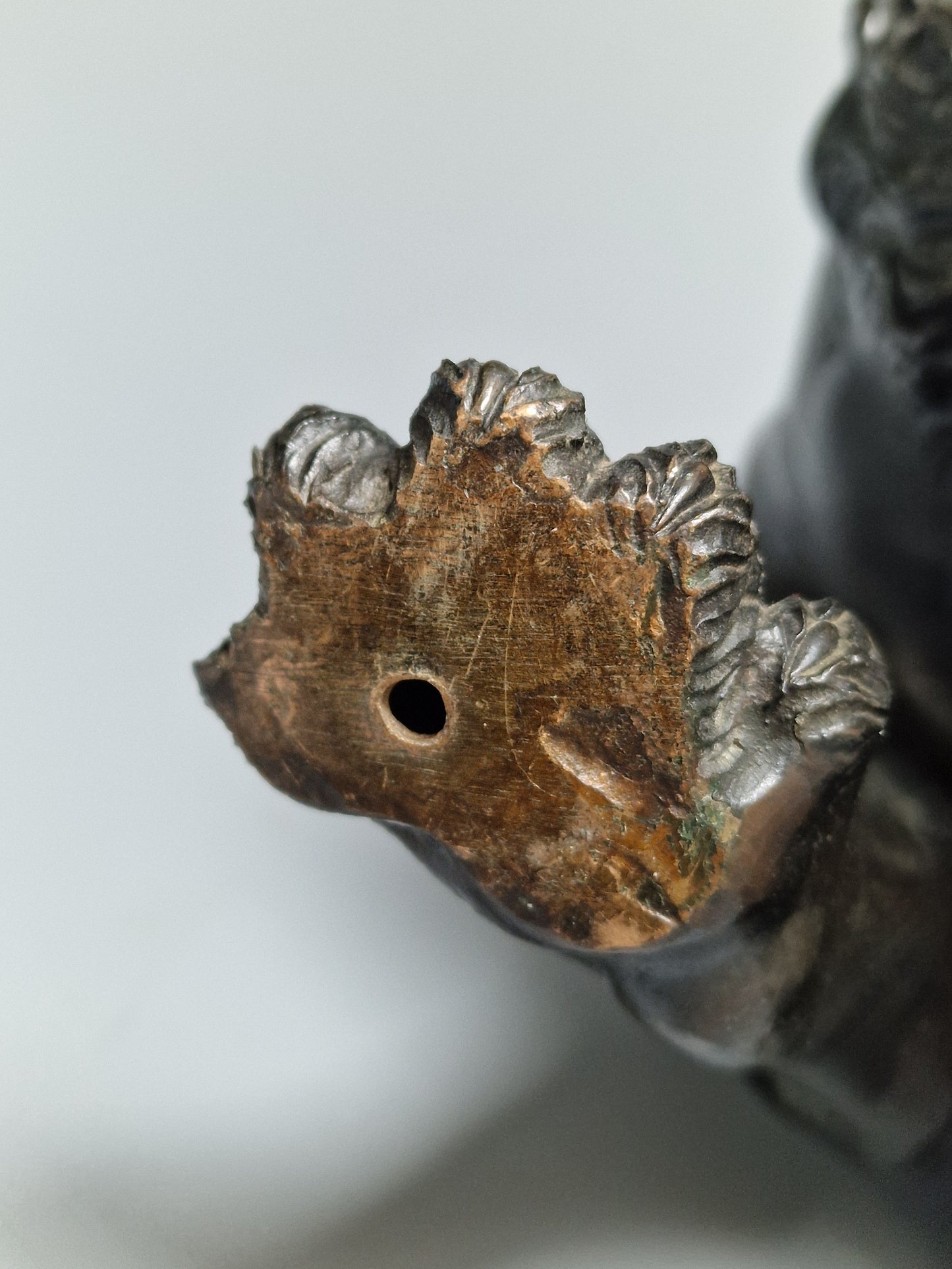 A Japanese Bronze Tiger on a Flowing Water Base, Signed — Meiji Period (1868–1912)