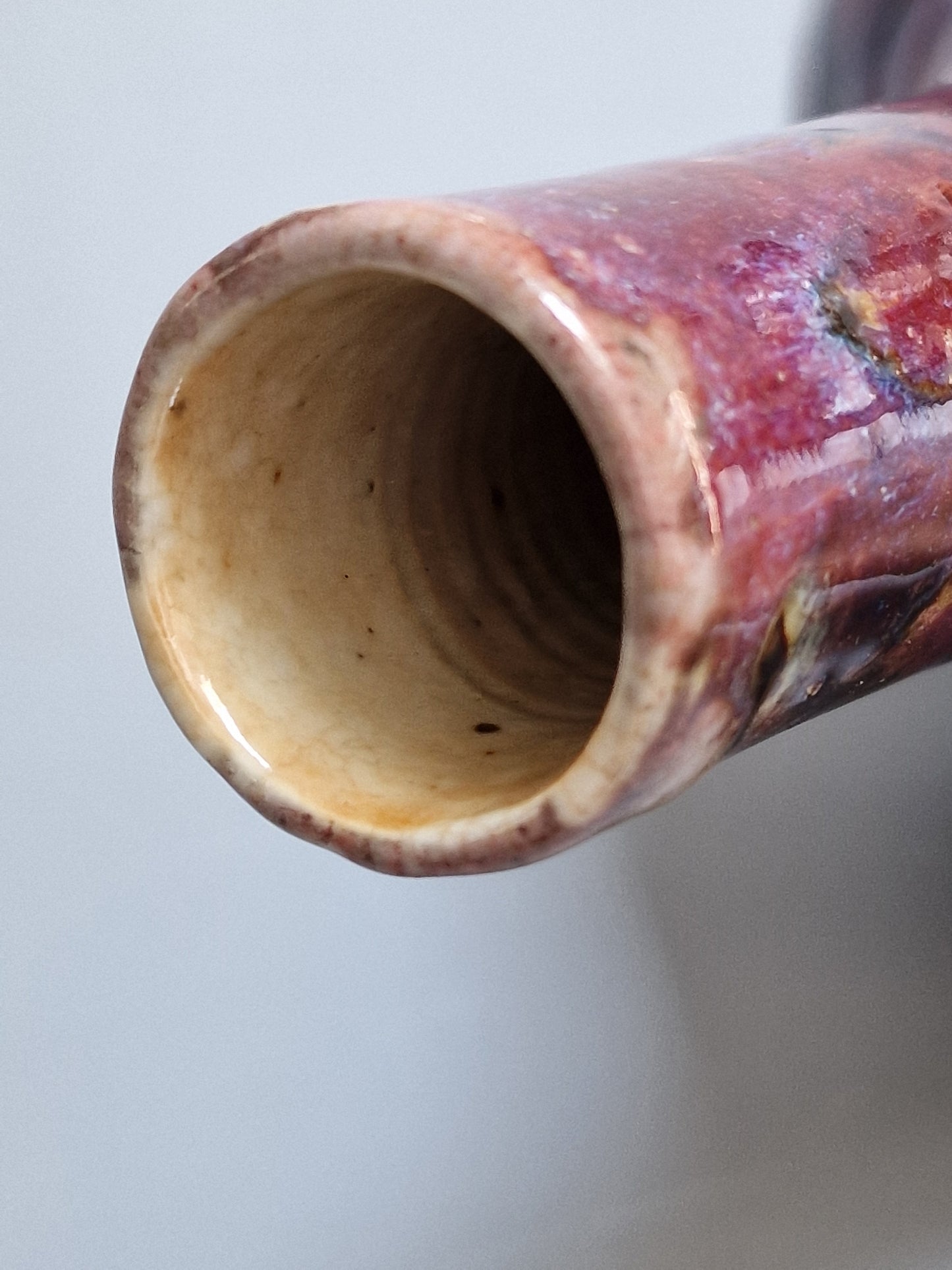 A Chinese flambé-glazed bottle vase — 19th century