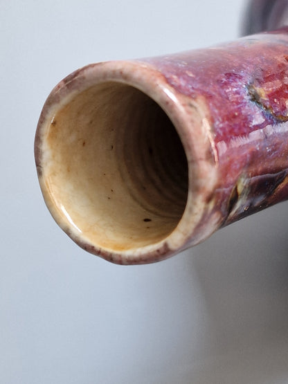 A Chinese flambé-glazed bottle vase — 19th century