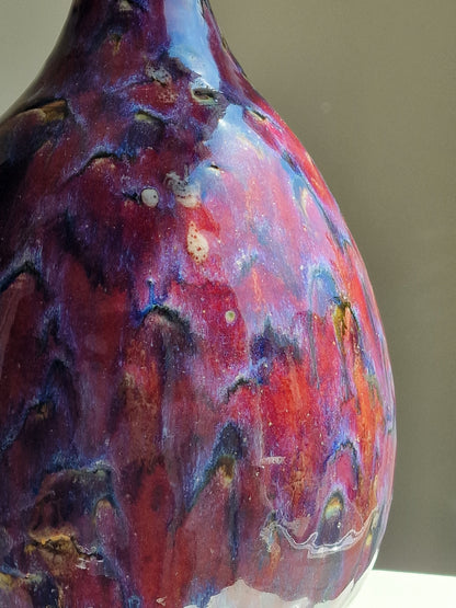 A Chinese flambé-glazed bottle vase — 19th century