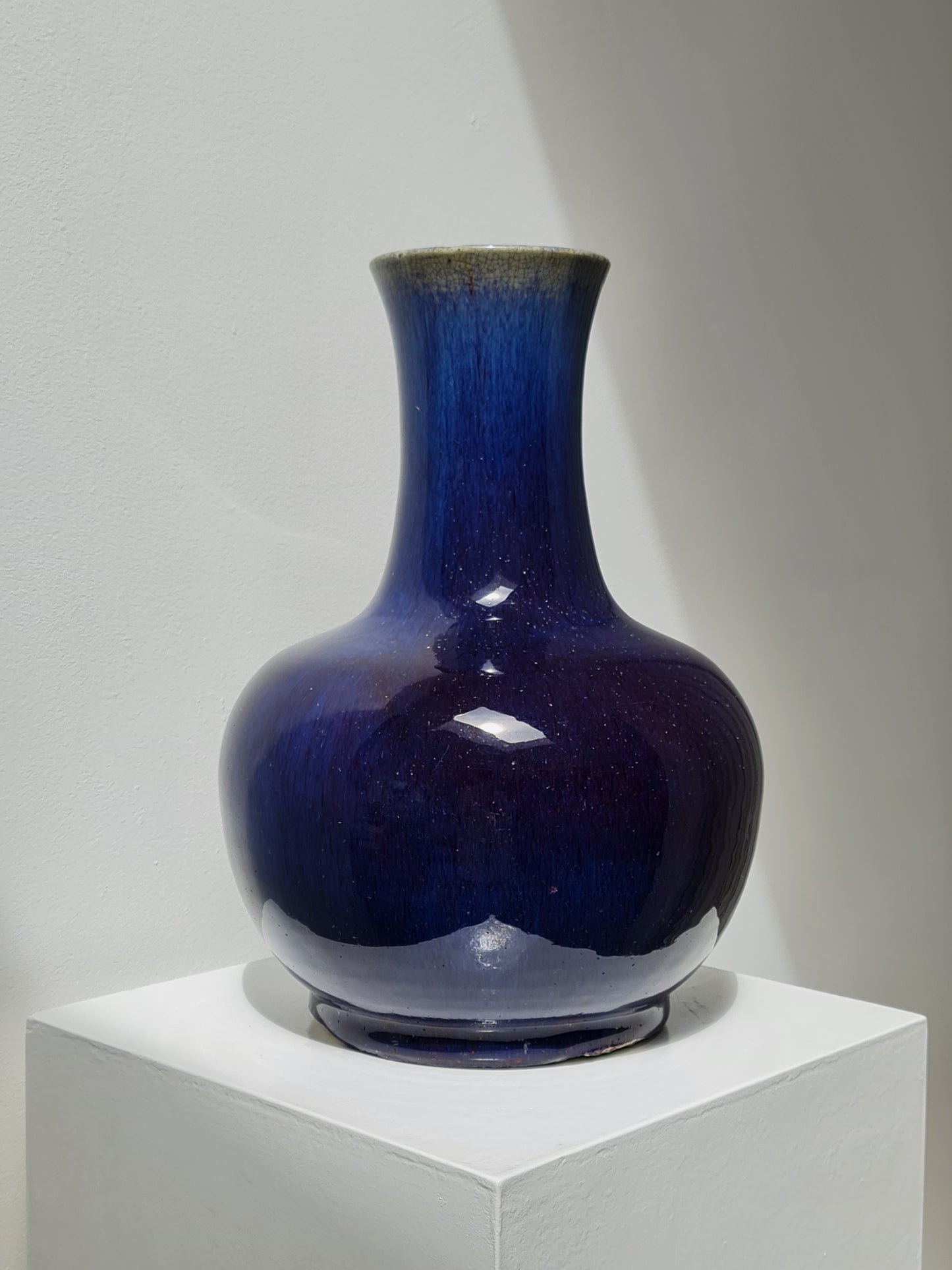 A large Flambé-Glazed Bottle Vase, Daoguang Period (1820–1850)