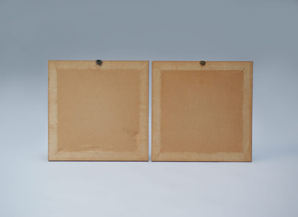 Two Floral Chinese paintings on silk , half 20th century - Afbeelding 3