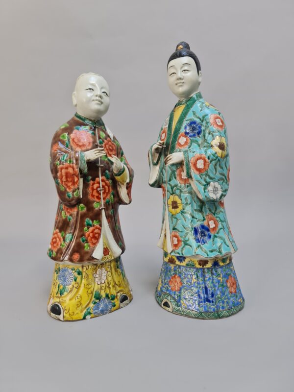 A rare Chinese porcelain set of figures, Republic period (1912-1949)