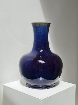 A large Flambé-Glazed Bottle Vase, Daoguang Period (1820–1850)