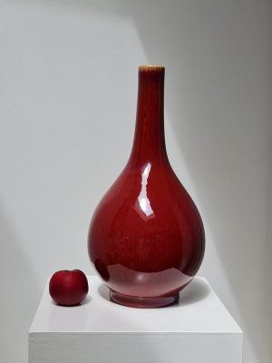 A large Flambé-Glazed Bottle Vase, 19th/20th Century