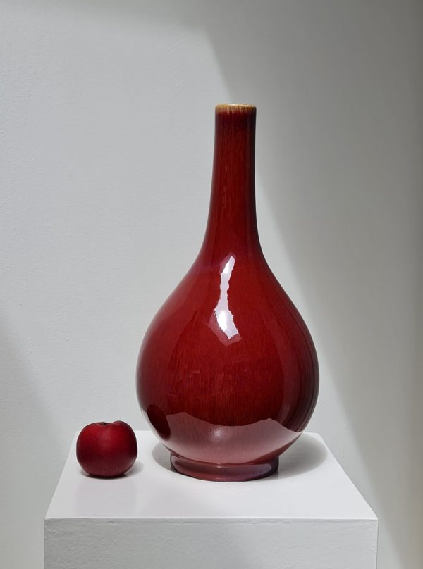 A large Flambé-Glazed Bottle Vase, 19th/20th Century