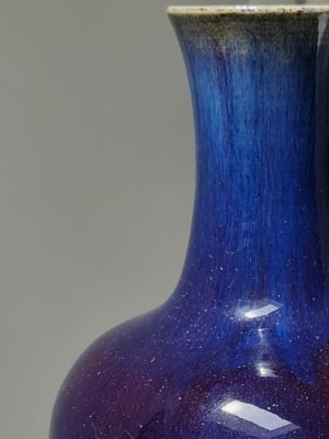 A large Flambé-Glazed Bottle Vase, Daoguang Period (1820–1850)